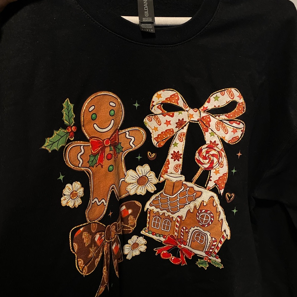 Festive gingerbread sweatshirt